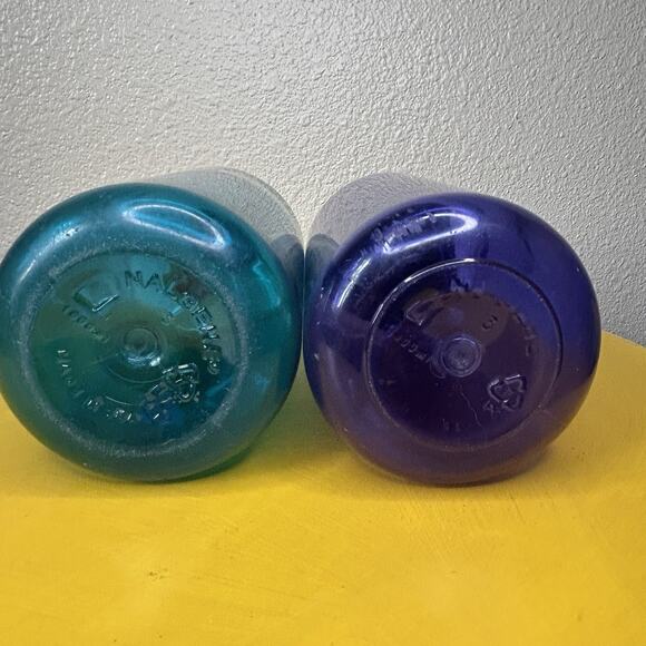 2 Pack Nalgene Wide Mouth 32 oz. Water Water Narrow Mouth Purple Blue - Picture 6 of 11